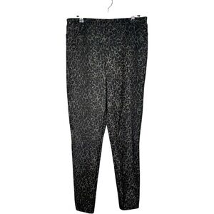 Jolt Leopard Cheetah Print Pants Leggings Black Grey